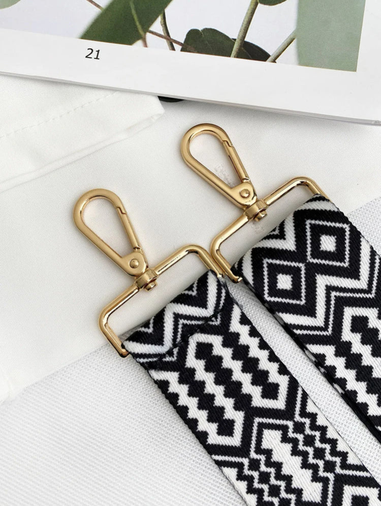 Tira ajustable para cartera geométrica