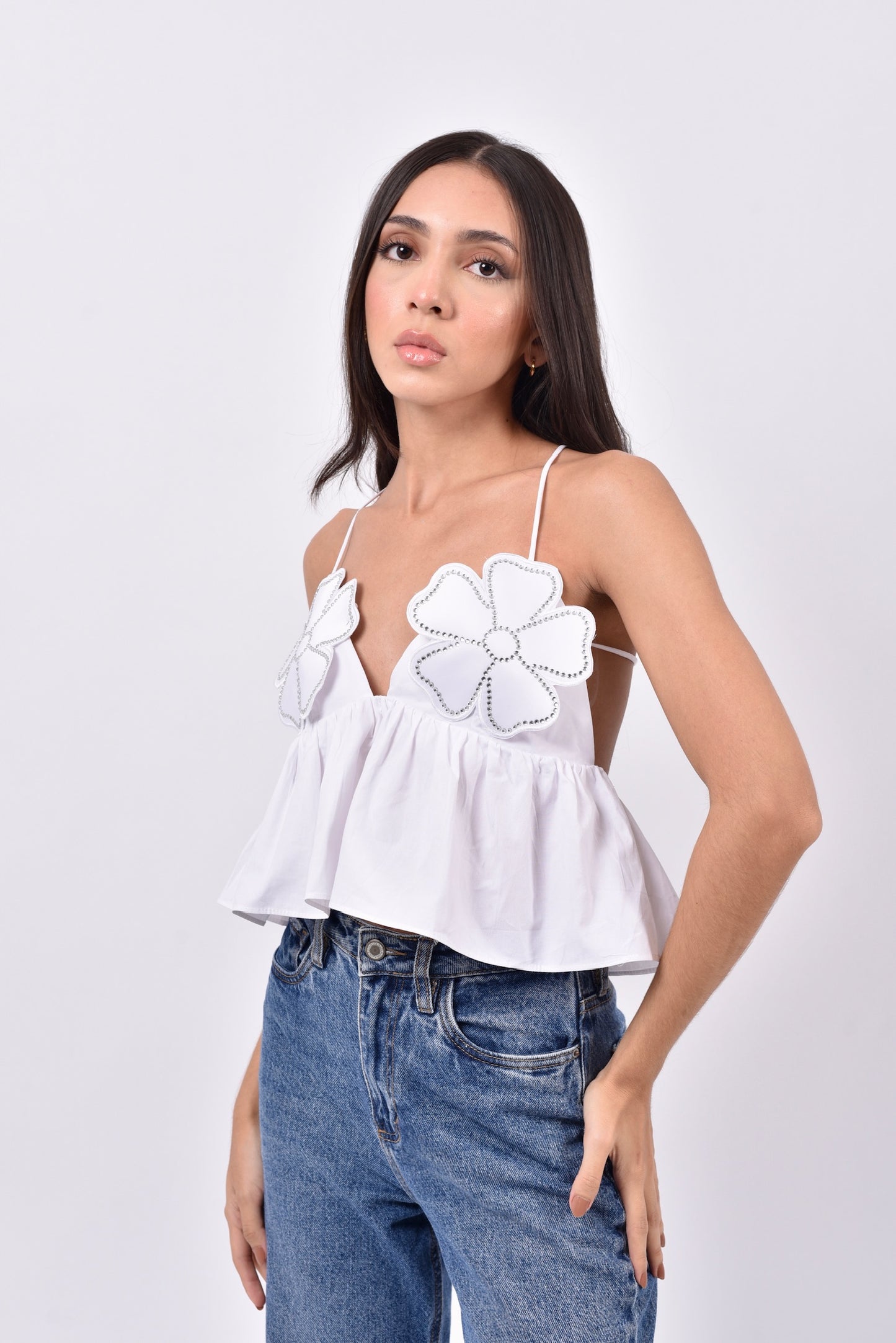 Camisole 2 flores 3D