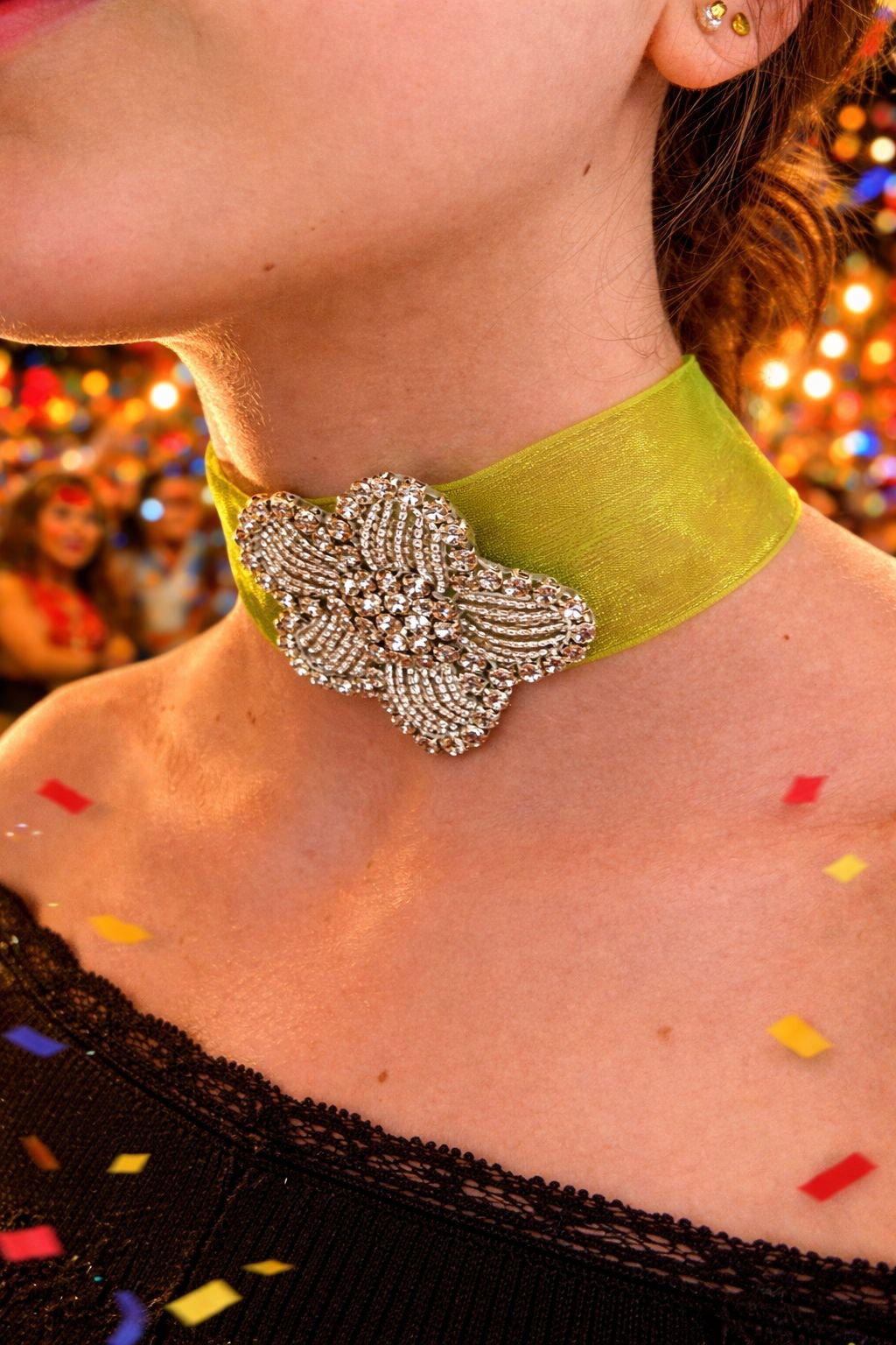 Choker Carnavalero flor