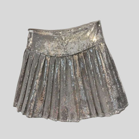 Mini skirt plateada