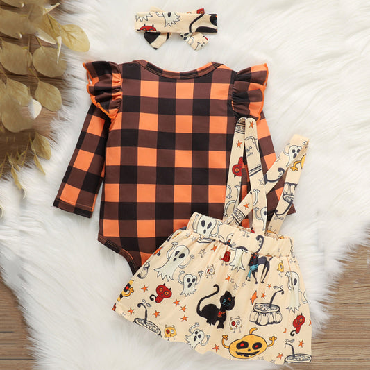 Overol para niña Halloween