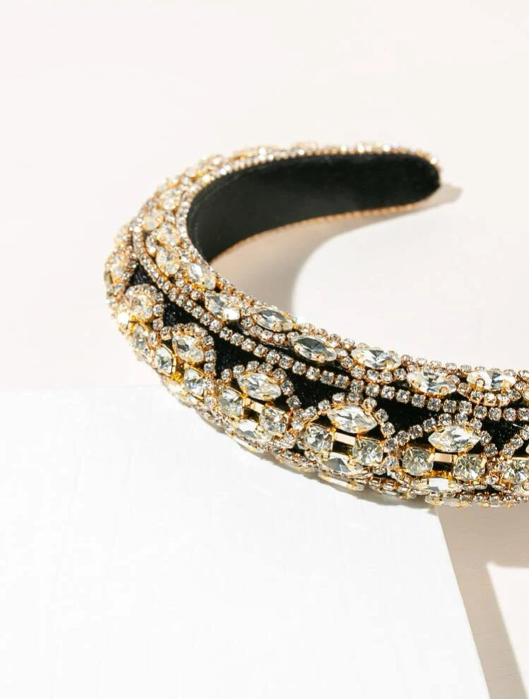 Diadema con diseño de diamante de imitación