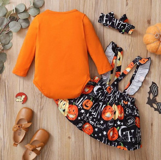 Overol para niña Halloween