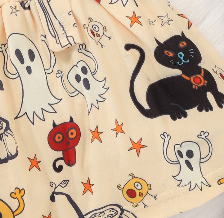 Overol para niña Halloween